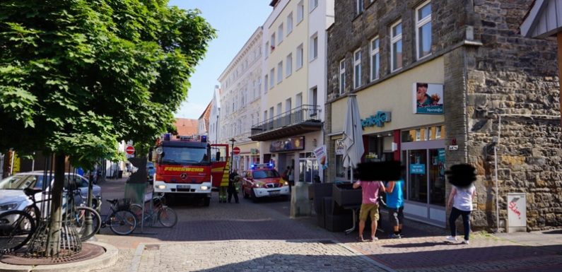Stadthagen: Fritteuse in Flammen