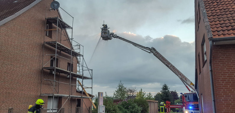 Brand am Sonntagmorgen: Feuerwehreinsatz in Sachsenhagen