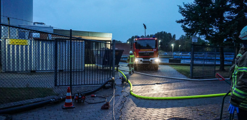 Pumpe defekt: Feuerwehreinsatz in Klärwerk Stadthagen