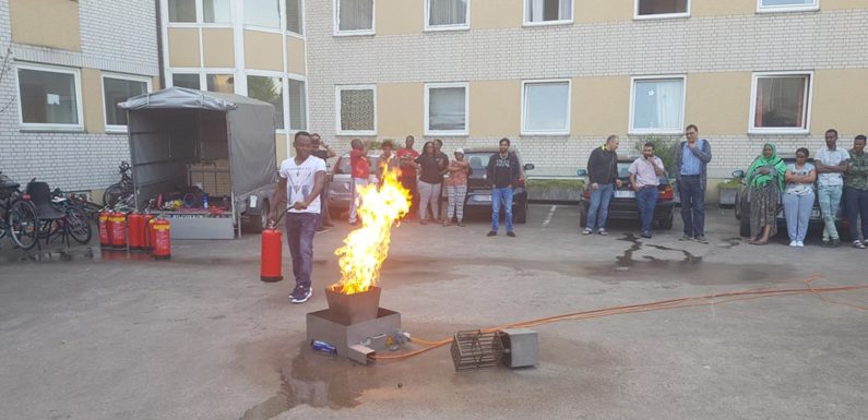 Brandschutzerziehung in Flüchtlingsunterkunft Bad Nenndorf
