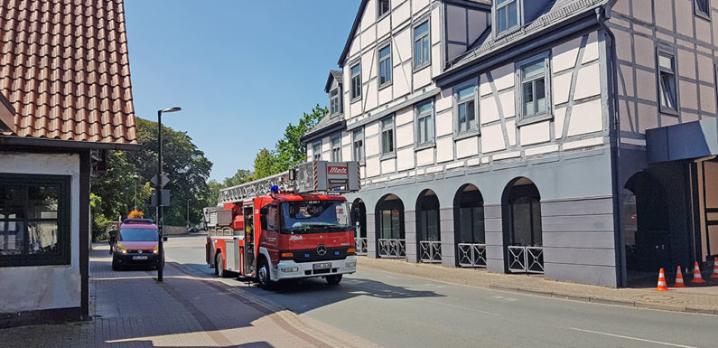 Feuerwehreinsatz in Bückeburger Innenstadt