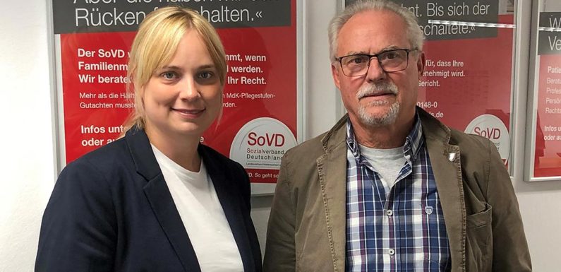 Marja-Liisa Völlers im Gespräch mit Sozialverbands-Kreisvorsitzenden Hans-Dieter Brand