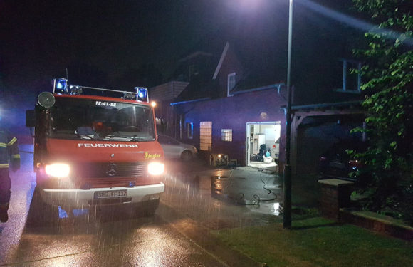 Unwetter über Bückeburg: Feuerwehr muss glücklicherweise nur zu einem Einsatz ausrücken