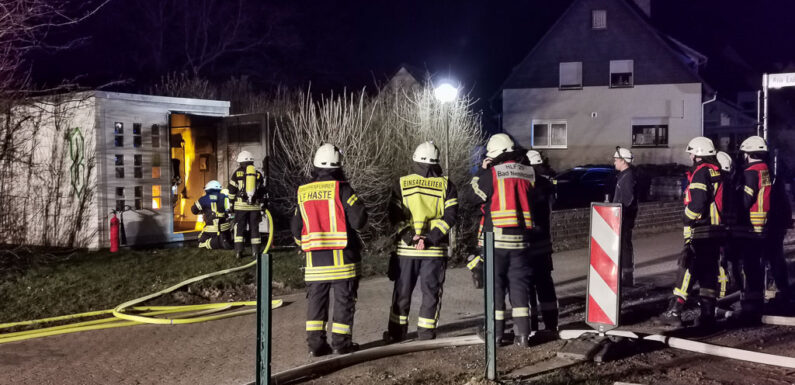 Trafobrand löst Feuerwehreinsatz in Haste aus
