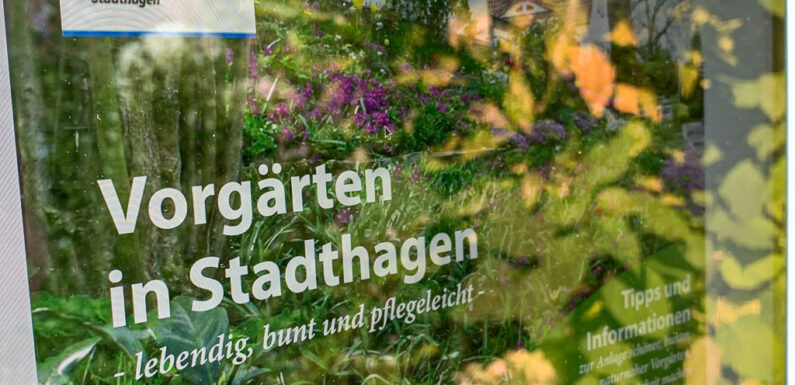 Gegen Schotterflächen, für mehr Grün: Infobroschüre „Vorgärten in Stadthagen“ erhältlich