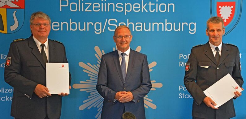 Abschied nach 23 Jahren: Mathias Schröder wird Nachfolger von Frank Kreykenbohm als Leiter der Polizeiinspektion Nienburg/Schaumburg