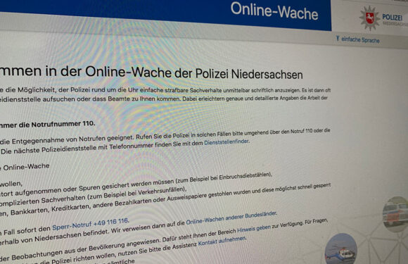 Polizei appelliert: Anzeige lieber online erstatten