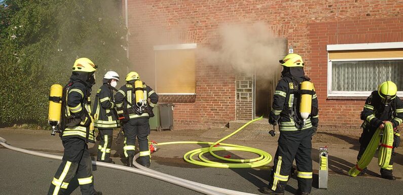 Feuerwehreinsatz in Hagenburg: Ein Verletzter nach Küchenbrand