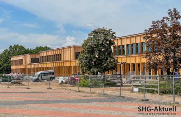 IGS-Neubau in Rinteln: Corona verzögert Fertigstellung