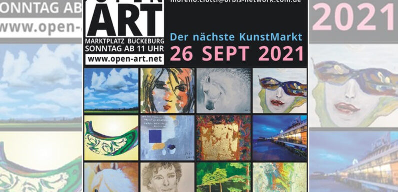 2. OpenART Kunstmarkt auf dem Marktplatz in Bückeburg