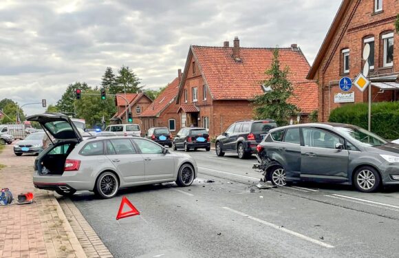 Unfall auf B65 in Nienstädt: Skoda prallt auf stehenden Ford
