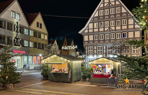 Der Weihnachtsmarkt in Stadthagen findet vom 23. November bis 23. Dezember statt