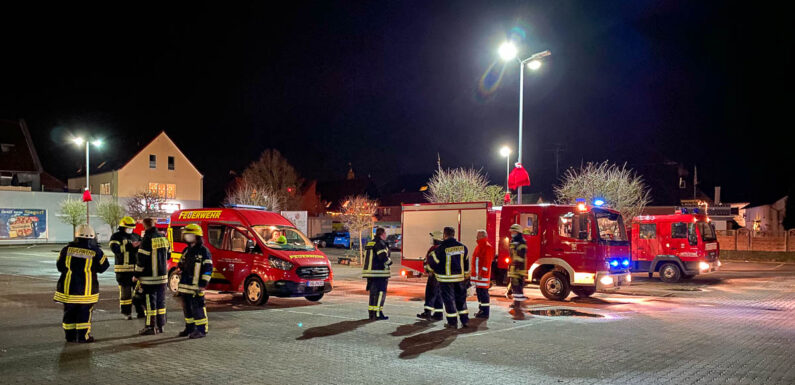 Rund 80 Feuerwehrleute zu Vermisstensuche alarmiert