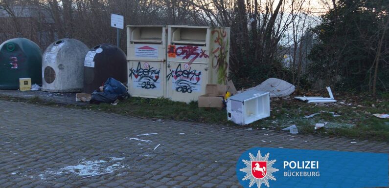 Obernkirchen: Illegale Müllentsorgung in der Bahnhofstraße