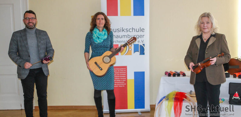 Instrumente für die Kleinsten: Volksbank in Schaumburg spendet 4000 Euro an Musikschule Schaumburger Märchensänger