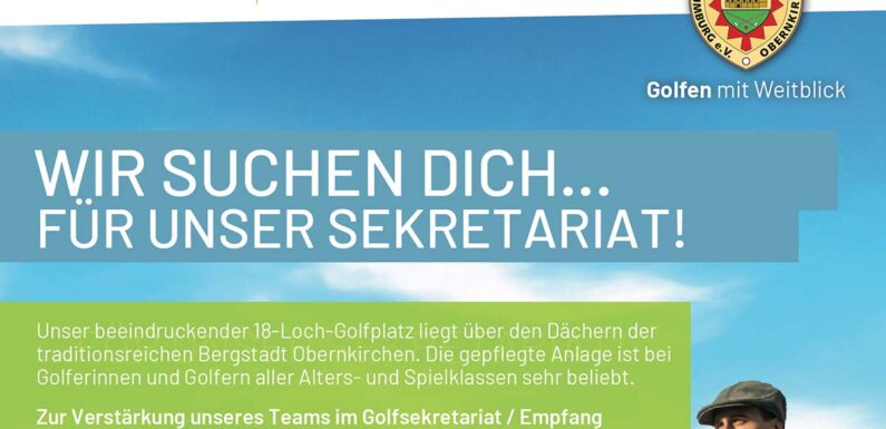 (Stellenanzeige) Golfclub Schaumburg sucht personelle Verstärkung