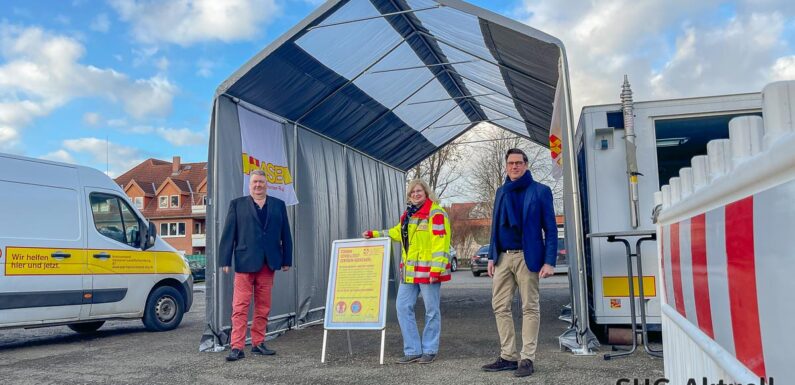 Bückeburg: ASB eröffnet Corona Drive-In-Testzentrum am Neumarktplatz