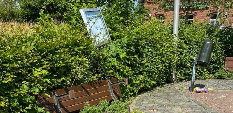 Vandalismus in Wendthagen: Unbekannte versuchten, gelagerte Zeitungen anzuzünden