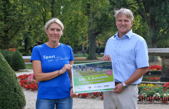 Stadthagen profitiert doppelt: Sport im Park führt zu Spende für Schlossgarten