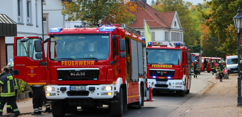 Gasleitung beschädigt: Feuerwehreinsatz in Bad Eilsen