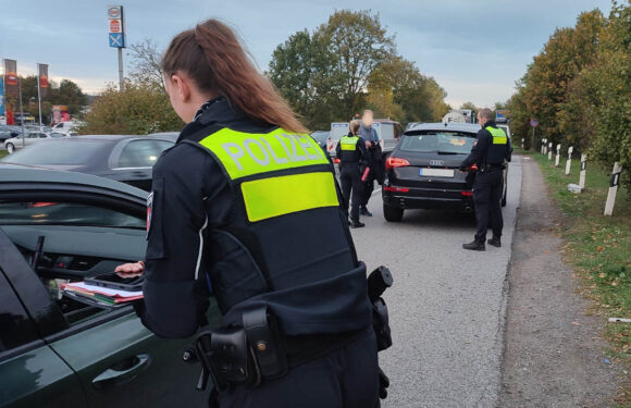 Großkontrolle von Polizei und Zoll am Autohof Lauenau