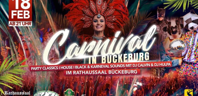Am 18. Februar wird die Carnival Party im Rathaussaal Bückeburg gefeiert