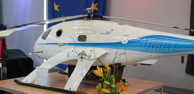 Aufklärungsdrohne UMAT R-350 bereichert ab sofort das Hubschraubermuseum Bückeburg