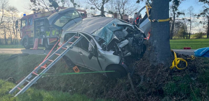 Tödlicher Verkehrsunfall bei Enzen: Auto prallt frontal gegen Baum