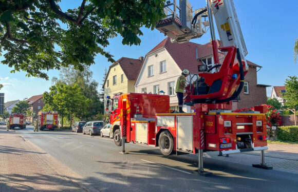 Gebäudebrand in Stadthagen: Einsatz für die Feuerwehr