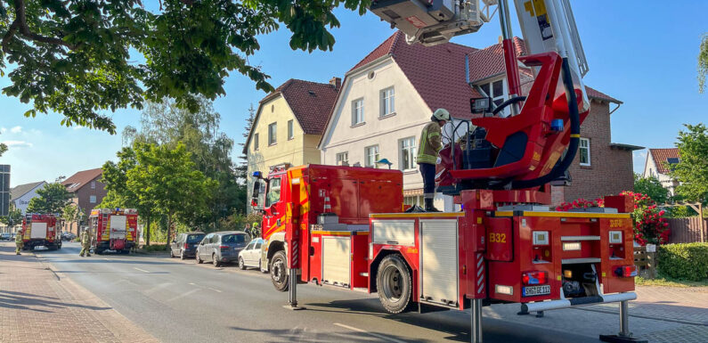 Gebäudebrand in Stadthagen: Einsatz für die Feuerwehr