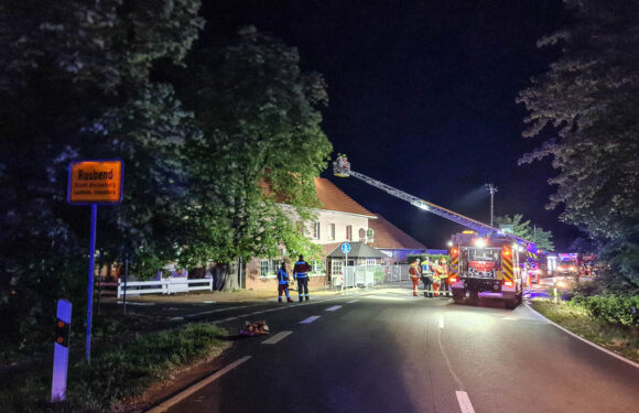 Großeinsatz für die Feuerwehren: Brand im Hotel-Restaurant „Schäferhof“ in Rusbend