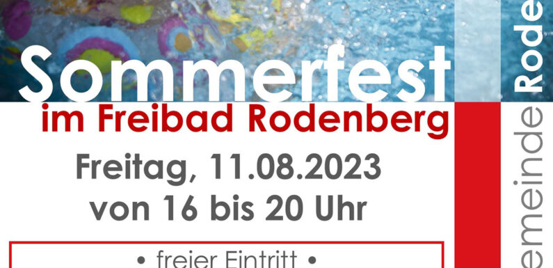 Sommerfest im Rodenberger Freibad