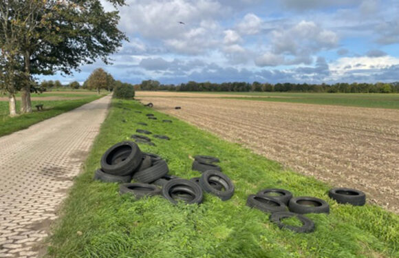 40 PKW-Reifen zwischen Lauenhagen und Pollhagen abgekippt