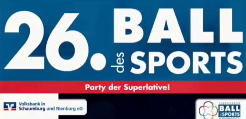 26. Ball des Sports findet in der Wandelhalle Bad Nenndorf statt