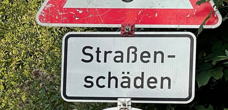 Rodenberg: Straße abgesackt, Promilleweg gesperrt